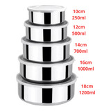 Conjunto De Pote De Inox