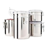 Conjunto De Potes Herméticos Inox 4