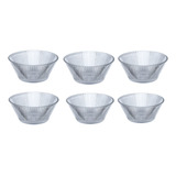 Conjunto De Sobremesa Vidro 6 Peças De 240ml Bowls Tigelas
