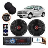 Conjunto De Som + Rádio Bluetooth Palio G4 S/bolsa