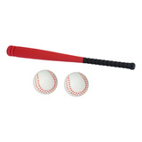 Conjunto De Tacos De Beisebol E Bolas Para Vermelho 64cm