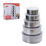 Conjunto De Tigelas Bowls Aço Inox