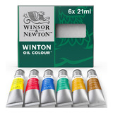 Conjunto De Tintas Winsor & Newton Winton Oil Color 6 Tubos