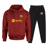 Conjunto Do Barcelona Moletom Masculino Blusa E Calça