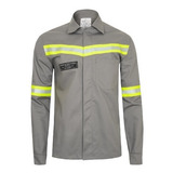 Conjunto Eletricista Anti Chama Nr10 Faixa Refletiva