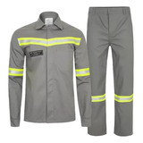 Conjunto Eletricista Anti Chama Nr10 Faixa Refletiva