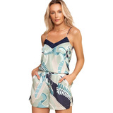 Conjunto Estampado Crepe Short+bluda Alça Fato Básico