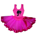 Conjunto Fantasia Adulto Body E Saia Da Barbie Rosa Pink