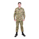 Conjunto Farda Militar Calça + Gandola De Combate Multicam