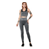 Conjunto Feminino Roupas Academia Top Treino Calça Legging