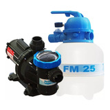 Conjunto Filtro Fm 25 Bomba Bm 25 Motor Weg Sodramar