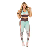 Conjunto Fitness 3d Feminino Color Trend Zero Transparência