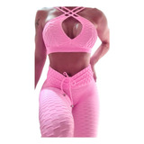 Conjunto Fitness Malhar Academia Legging +top Empina Bumbum
