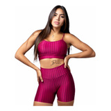 Conjunto Fitness Top+short Roupa Para Academia New Zig Kit