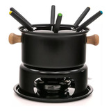 Conjunto Fondue 11 Peças Aço Inox Chocolate Carnes Queijos
