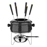 Conjunto Fondue Inox Antiaderente 10 Peças Envio Imediato