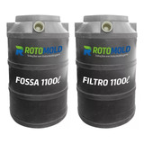 Conjunto Fossa Septica E Filtro Anaerobico 1100lt Rotomold 