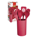 Conjunto Gadgets Colheres De Silicone 7 Peças Euro