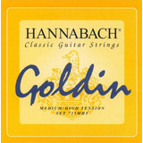 Conjunto Hannabach Goldin. Cordas De Guitarra De 725 Mht, Médio/h