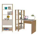 Conjunto Home Office Match Escrivaninha E Estante Artely