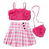 Conjunto Infantil Bebê Saia E Top