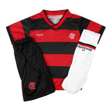 Conjunto Infantil Flamengo Uniforme Dry Oficial