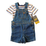 Conjunto Infantil Jardineira Jeans Lee Camiseta Menino