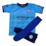Conjunto Infantil Manchester City Haaland Time Futebol 