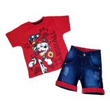 Conjunto Infantil Marshall Patrulha Canina Sem