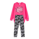 Conjunto Infantil Menina Bebe Legging Blusa Casaco Moletom