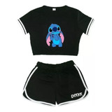 Conjunto Infantil Menina Lilo Stitch Excelente