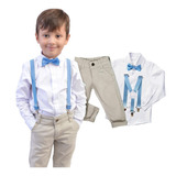 Conjunto Infantil Social Batizado Menino Pronta Entrega
