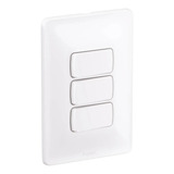 Conjunto Interruptor Simples Triplo 680102 Pial Zeffia