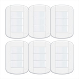 Conjunto Interruptor Triplo 3 Teclas Paralelo - Blanc Kit 6