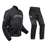 Conjunto Jaqueta Motociclista Calça Texx New Strike V2 