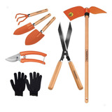 Conjunto Jardinagem 5 Peças Com Luva + Sacho Tramontina