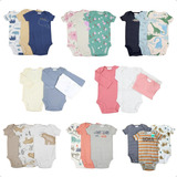 Conjunto Kit Body Carters 3 Peças Manga Curta Menino Menina