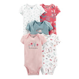 Conjunto Kit Body Carters 5 Peças Manga Curta Menina
