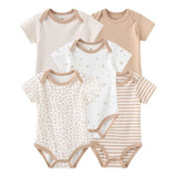 Conjunto Kit Body Carters 5 Peças Manga Curta Menino Menina