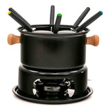 Conjunto Kit Fondue Aço 11 Peças Chocolate Carne Queijo