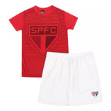 Conjunto Kit Infantil São Paulo Camiseta E Short Do Tricolor