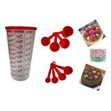 Conjunto Kit Medida Colheres,xícaras,copo Com Tampa 9 Peças