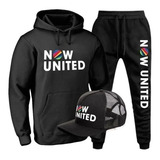Conjunto Kit Moletom + Calça De Frio Casaco Now United Banda