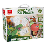 Conjunto Kit Pintura P/ Criança + Planeta Dino C/ Acessórios