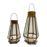 Conjunto Lamparina Lanterna Marroquina Velas Decorativas