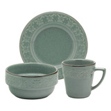 Conjunto Lanche Café Da Manha Oxford Malaquita 3 Peças