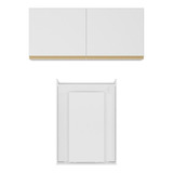 Conjunto Lavanderia Multiuso Armário E Mesa Dobrável Branco
