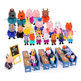 Conjunto Lazhu De 34 Bonecas E Bonecas Da Família Peppa Pig