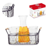 Conjunto Leblon Jarra Moringa 1litro Copo 300ml Agua Suco