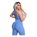Conjunto Legging E Top Fitness Feminino Empina Bumbum